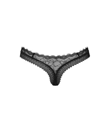 String Medilla Noir Obsessive - Lingerie élégante et confortable-10
