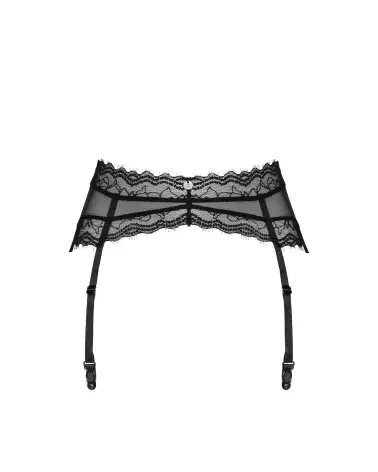 Image du porte-jarretelles Medilla noir par Obsessive, lingerie élégante et confortable-9