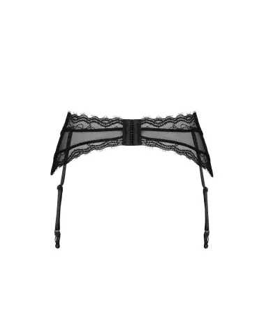 Image du porte-jarretelles Medilla noir par Obsessive, lingerie élégante et confortable-10
