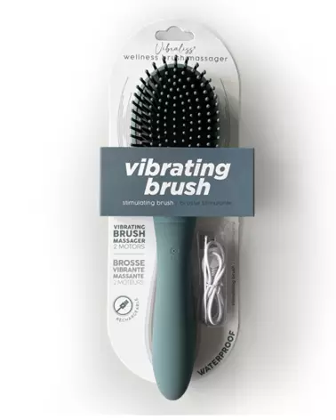 Brosse étanche mauve VIBRALISS, soin capillaire et relaxation intime