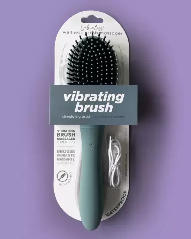 Brosse waterproof VIBRALISS mauve pour détente et usage polyvalent