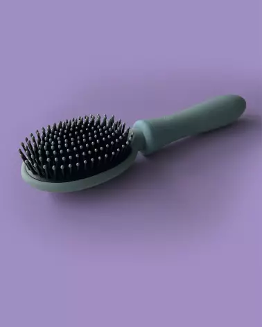 Brosse vibrante étanche VIBRALISS mauve pour soins capillaires et détente