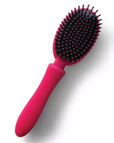 Brosse VIBRALISS rose waterproof, idéale pour soin cheveux et détente