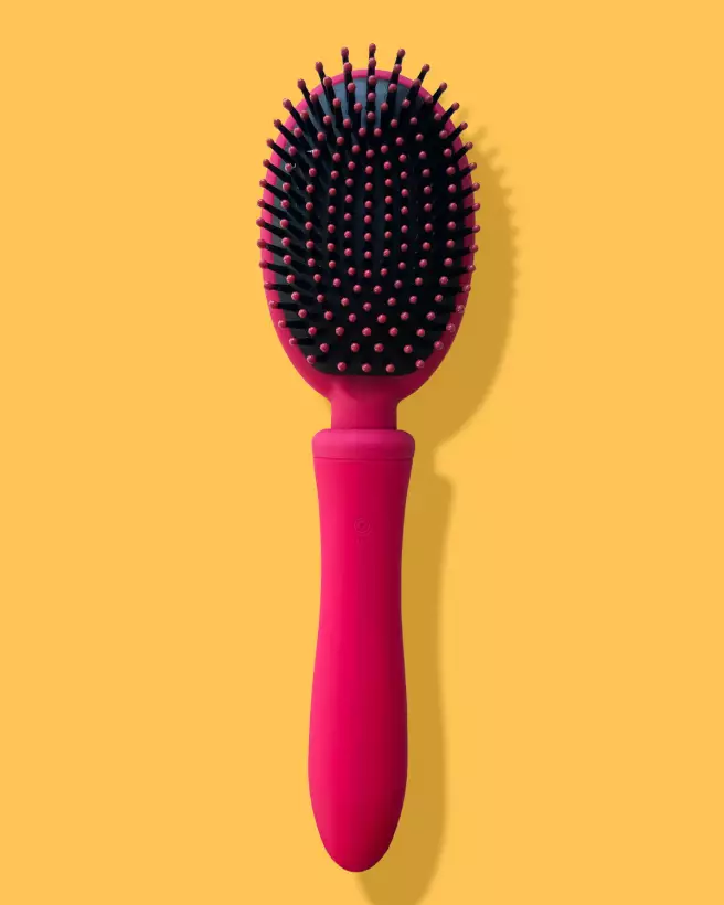 Brosse vibrante rose VIBRALISS étanche, idéale pour voyage et détente