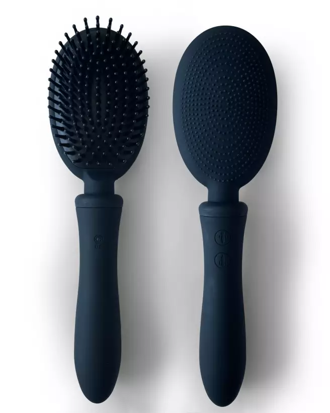 Brosse étanche noire VIBRALISS, idéale pour bien-être et relaxation