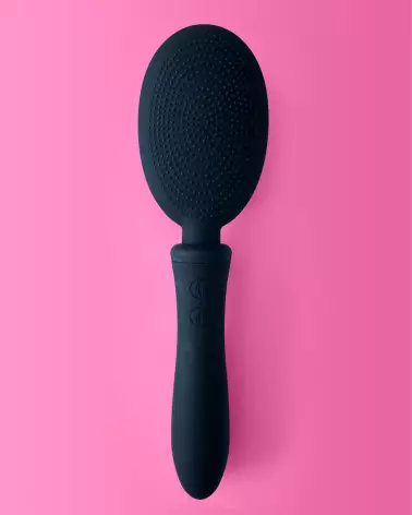 Brosse vibrante noire VIBRALISS avec double moteur puissant