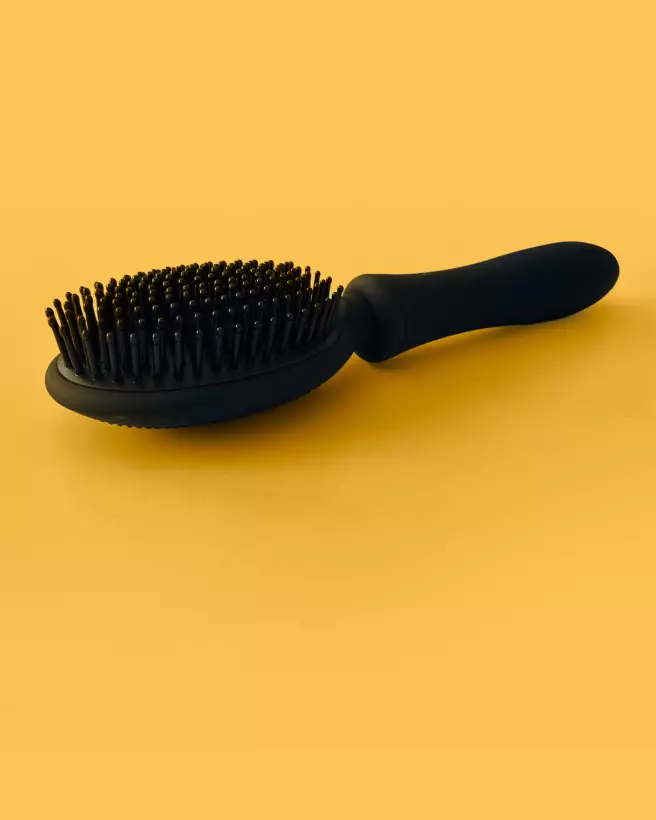 Brosse en silicone noire VIBRALISS, étanche, pour soin et bien-être