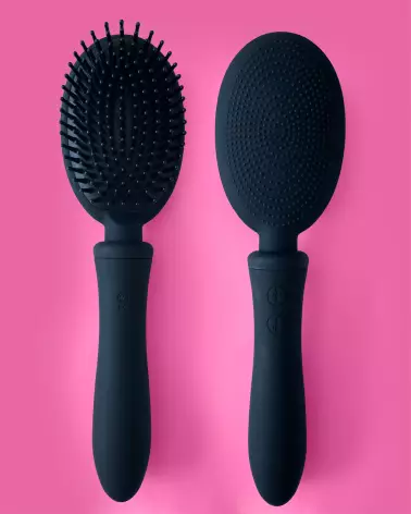 Brosse vibrante noire VIBRALISS, usage polyvalent et discret