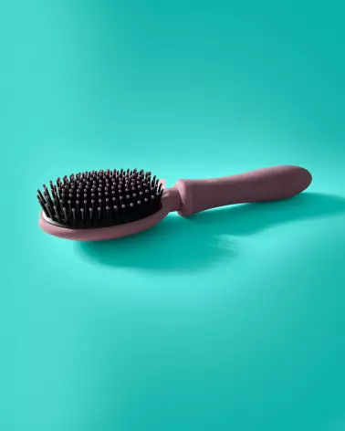 Accessoire VIBRALISS mauve, brosse vibrante double moteur pour soin cheveux