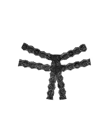 Southern Rhapsody Crotchless Panties par Allure, lingerie ouverte sexy en taille unique-1