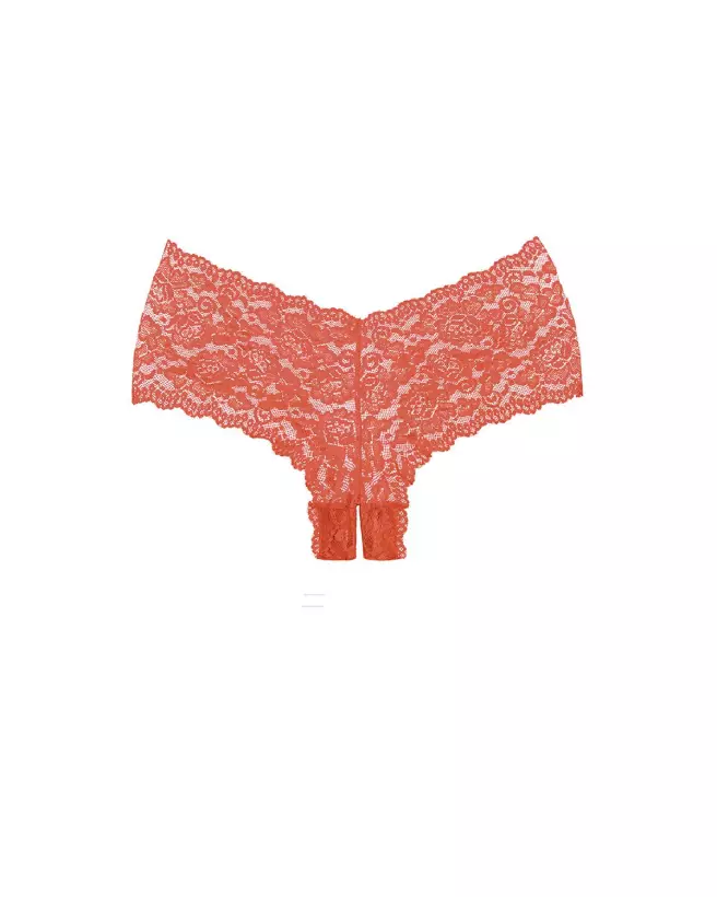 Allure Candy Apple Panty taille unique en strings, culottes et shortys ouverts-1