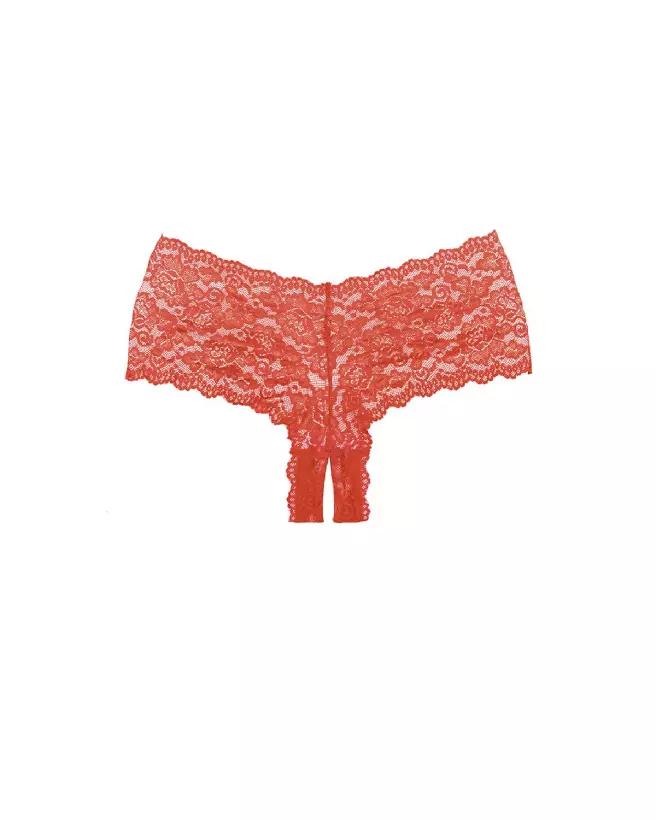 Allure Candy Apple Panty taille unique en strings, culottes et shortys ouverts-2