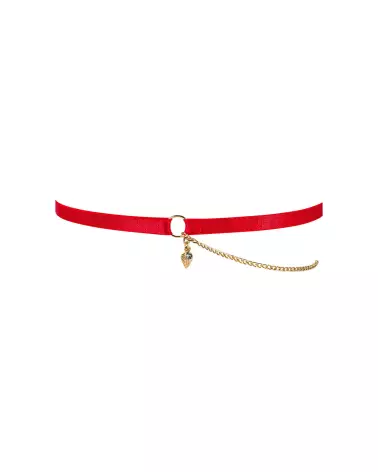 Jarretière rouge Ingridia de Obsessive en ensemble de lingerie élégant-7