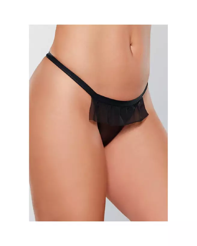 Panty Allure avec mesh avant et nœud arrière-1