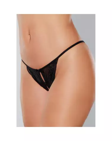 String ouvert avec nœud Allure en dentelle et détail dos nu-1