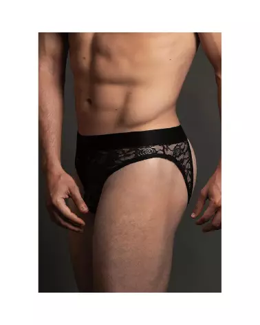 Brief en dentelle Allure S/M avec ouverture arrière, lingerie sexy pour hommes-3