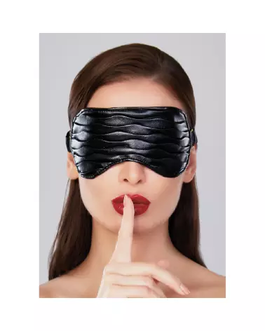 Masque en faux cuir Butter Soft avec volants de Allure, taille unique-1