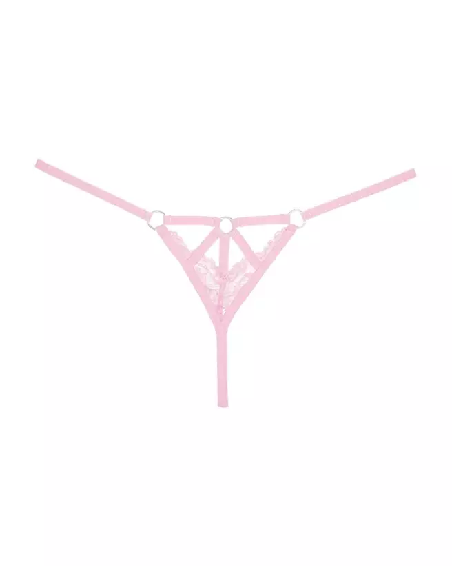 String dentelle rose Allure, taille unique, confort et style-3