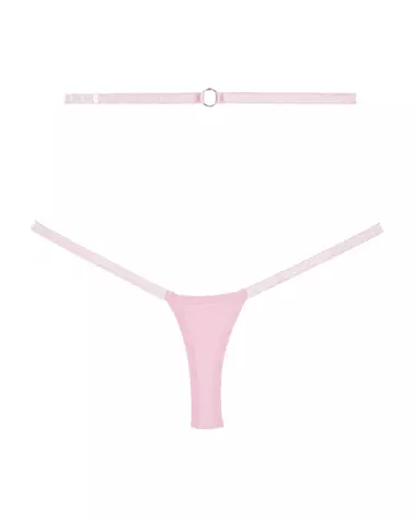 String Cherished en dentelle rose taille unique par Allure-3