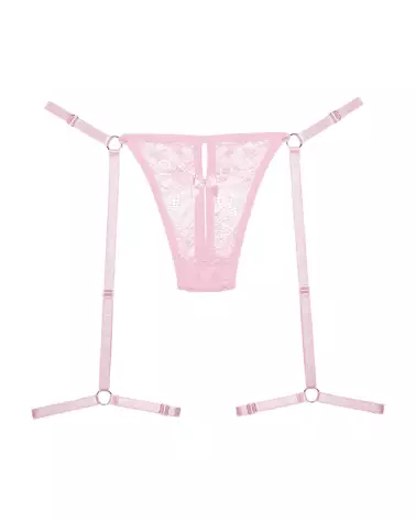 Allure Lace Thong Pink - Lingerie Élégante en Dentelle-2