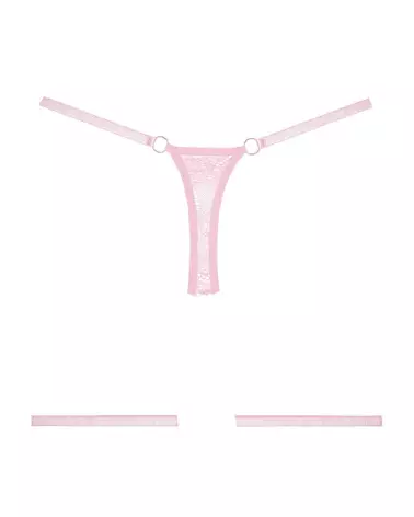 Allure Lace Thong Pink - Lingerie Élégante en Dentelle-3