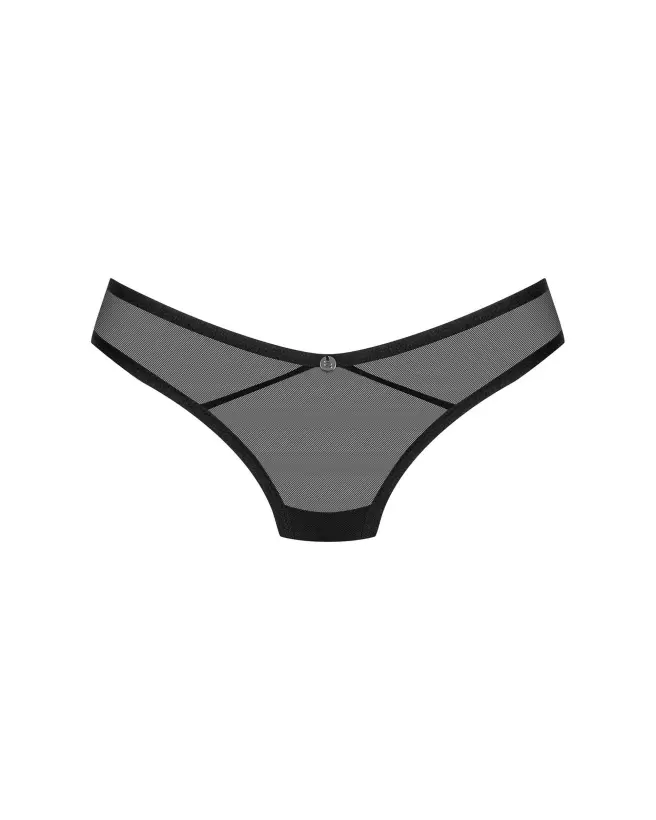 Glandez String Noir Obsessive, Lingerie Élégante et Confortable-11