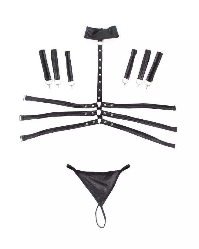 Robe Bondage Noir L/XL Paris Hollywood pour soirée sexy et élégante-4