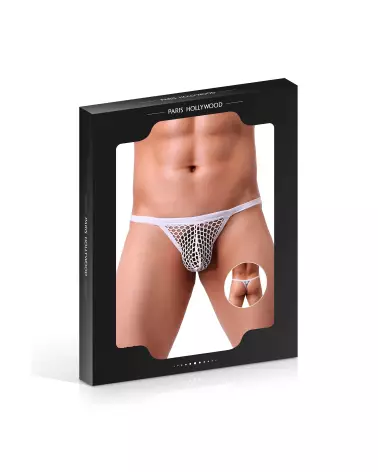 String résille blanc XL/XXL Paris Hollywood pour homme, confortable et élégant-3