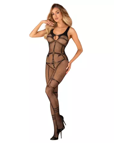 Photo du Bodystocking N123 Noir par Obsessive, lingerie élégante et séduisante-3
