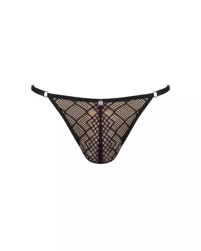 Severio String Noir Obsessive, lingerie masculine élégante et confortable-11