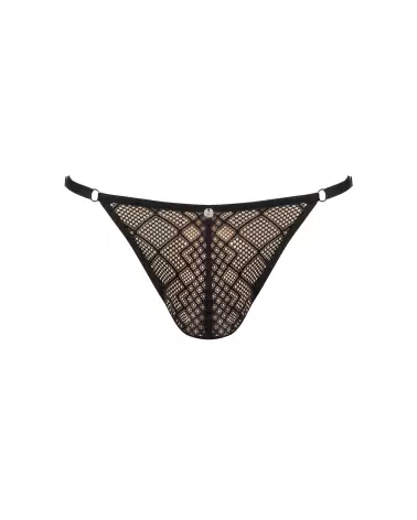 Severio String Noir Obsessive, lingerie masculine élégante et confortable-11