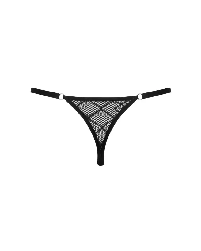 Severio String Noir Obsessive, lingerie masculine élégante et confortable-12