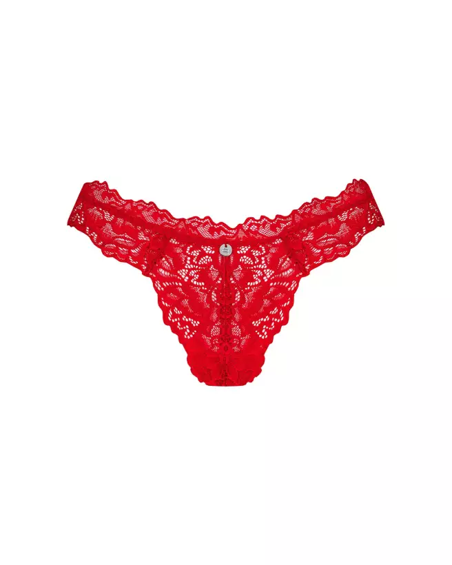 Image du string Amor Cherris rouge par Obsessive, lingerie élégante et séduisante-11