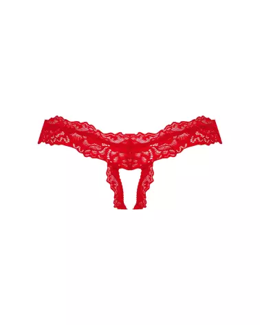 String ouvert Amor Cherris rouge par Obsessive, lingerie séduisante et sensuelle-12