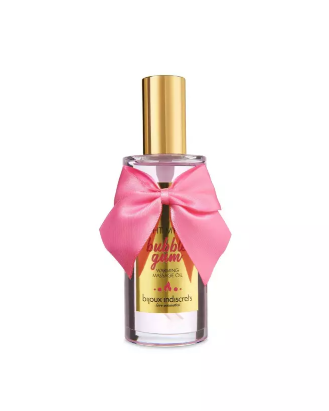 Huile de massage chauffante Bubblegum Bijoux Indiscrets pour moments intimes-2
