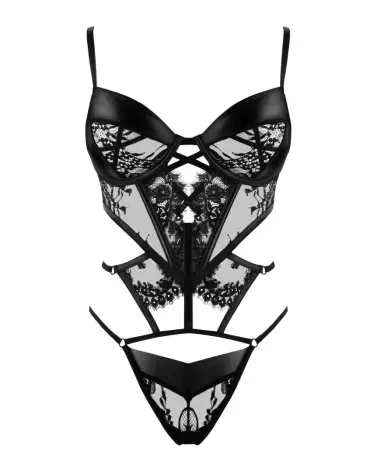 Photo du Body Leonela Noir de Beauty Night, lingerie élégante-3