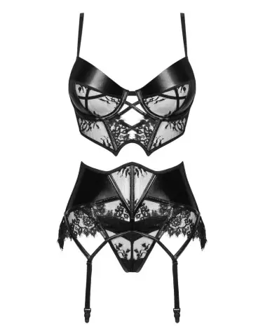 Photo de l'ensemble Leonela noir par Beauty Night, lingerie élégante et confortable-7