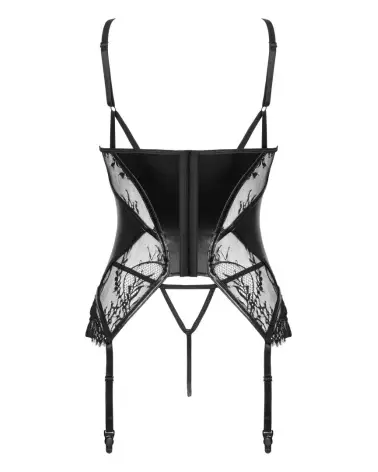 Photo du Leonela Corset Noir par Beauty Night, guêpière élégante et serre-taille sophistiqué-6