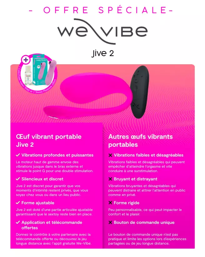 Image de l'œuf vibrant Jive2 de We-Vibe, contrôle à distance via application-12