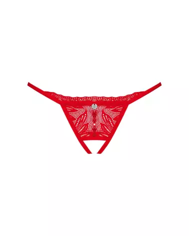 String Ouvert ChiliSa Rouge par Obsessive - Lingerie sexy et élégante-11