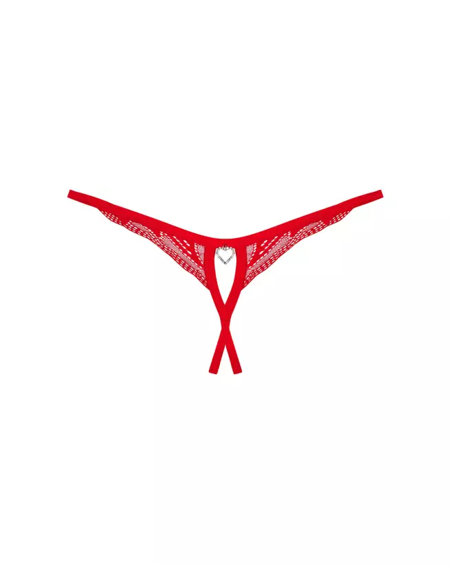 String Ouvert ChiliSa Rouge par Obsessive - Lingerie sexy et élégante-12