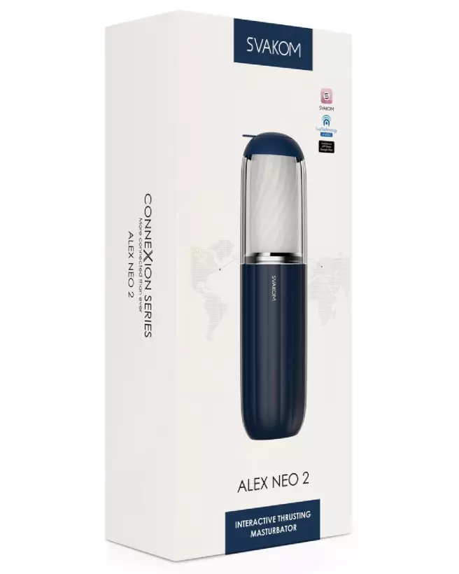 Image du masturbateur Alex Neo 2 de SVAKOM, design élégant et technologie de pointe pour une expérience intime optimale-1