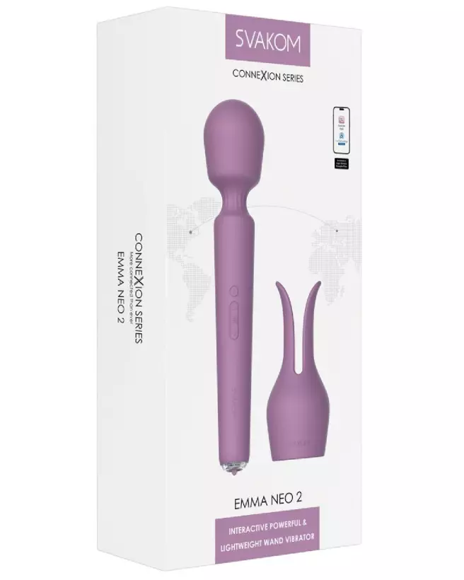Image du SVAKOM Emma Neo 2, wand massager haut de gamme pour plaisir intensifié-1