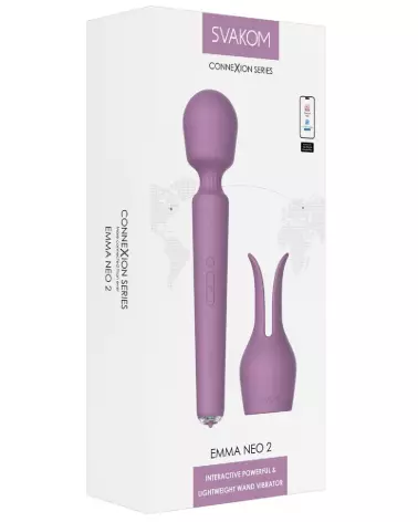 Image du SVAKOM Emma Neo 2, wand massager haut de gamme pour plaisir intensifié-1