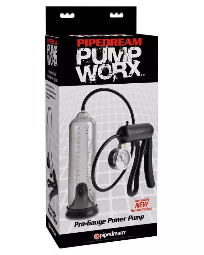 PW Pro-Gauge Power Pump Clear de Pump Worx pour amélioration masculine-1