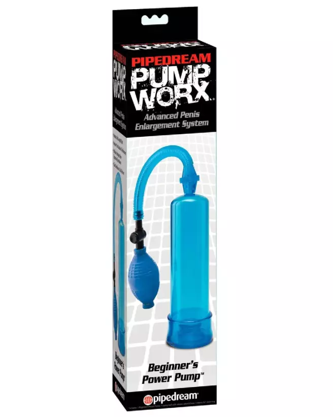 Photo de la PW Beginner's Power Pump Blue par Pump Worx pour agrandissement pénien-1
