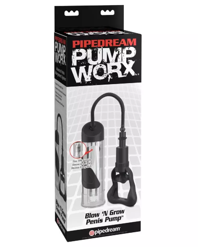 PW Blow-N'-Grow Penis Pump de Pump Worx pour amélioration de performance-1