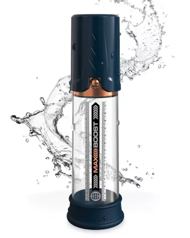 Pompe à pénis Pump Worx Max Boost Blue pour amélioration performance-5