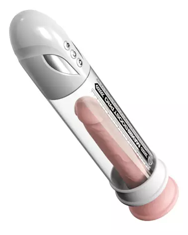 Pump Worx Max Pro Flow White pompe à pénis haute performance-5