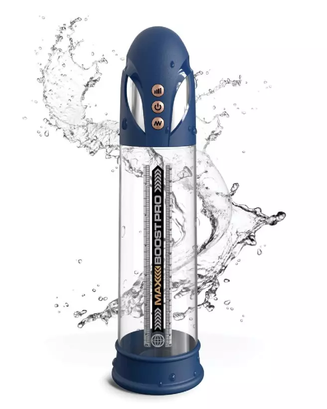 Pump Worx Max Pro Flow Blue pompe à pénis haute performance-2